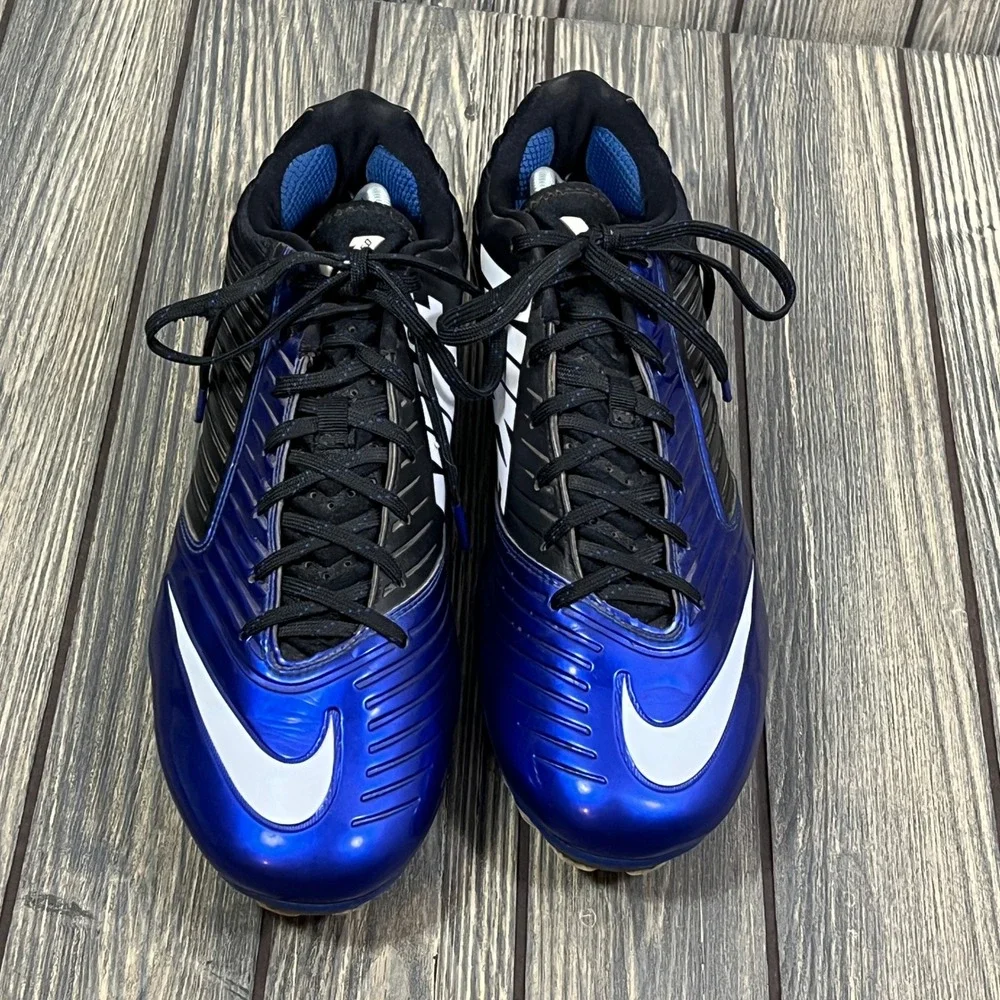 Nike Vapor Speed Low Football Cleats Men 12.5 Blue Black 643152-411 Shoes